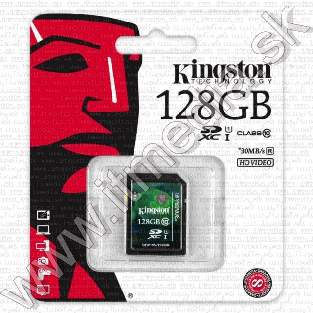 Image of Kingston SD-XC card 128GB UHS-I U1 info! Class10 (IT9666)